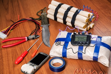 ingredients for making time bombの写真素材