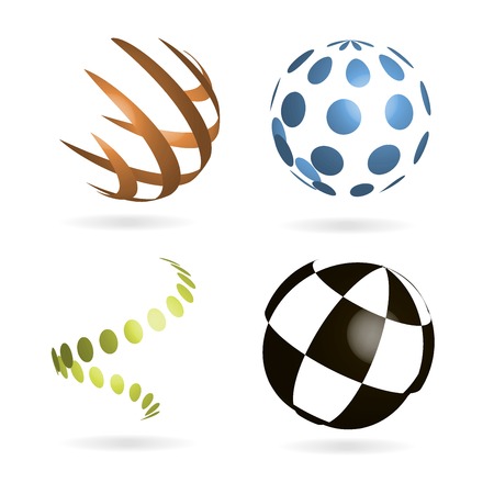 Set of vector abstract color fields for design business projectsのイラスト素材