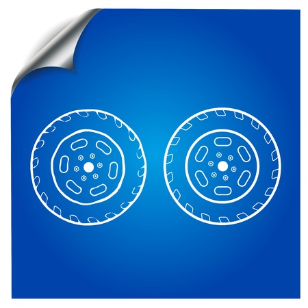 wheel painted marker,for design in mobile applicationsのイラスト素材