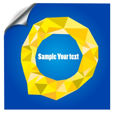 Circle Ring  Color Polygonal Mosaic Background, Vector illustration, Creative  Business Design Templatesのイラスト素材