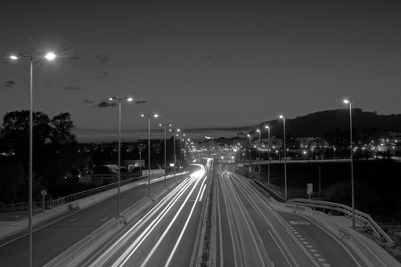 Car Lightpaintingの写真素材