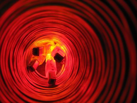 Background from wires. Connectionの写真素材