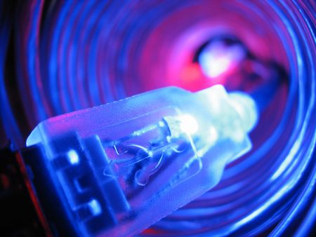 Background from wires. Connectionの写真素材