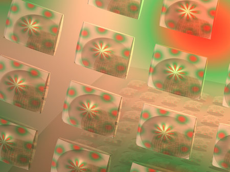 Abstract background. Techno. 3D render. Fantasy background.