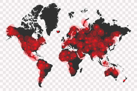 World map. Vector Stocl Illustrationのイラスト素材