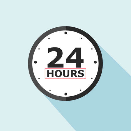 Clock Icon 24. Stock Vector Illustrationのイラスト素材