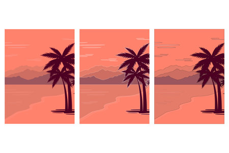 Summer Background. Stock Vector Illustration