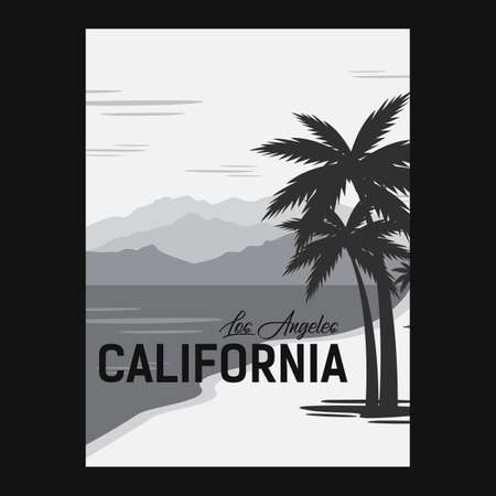 California Background. Stock Vector Illustrationのイラスト素材