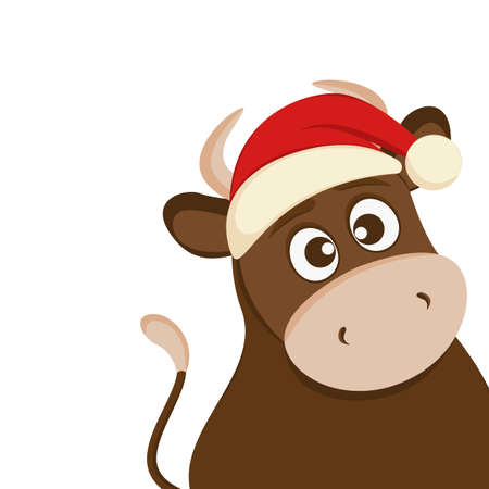 2021 New Year of Bull. Stock Vector Illustrationのイラスト素材