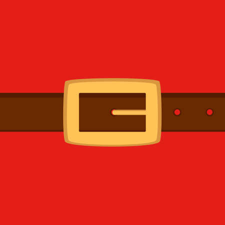 Santa Belt - Christmas Background. Stock Vector Illustrationのイラスト素材