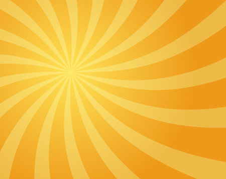 Sunlight abstract wide background. Retro bright backdrop. Divergent rays.Vectorのイラスト素材