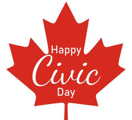 Civic Holiday Canada. Federal Canadian. holiday concept. Template for background, web bannerのイラスト素材