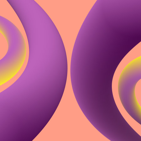 Abstract cover templates set with violet gradient lines. Futuristic background with dynamic 3d violet curve shapes for your graphic design. Vectorのイラスト素材