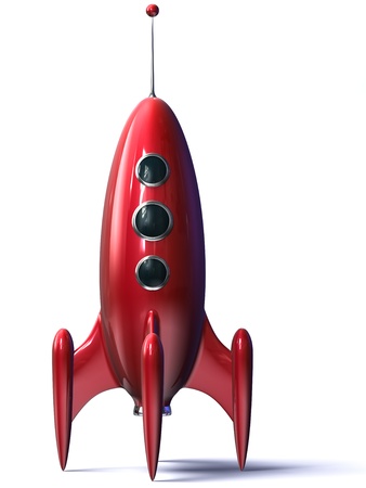 a red rocketの写真素材