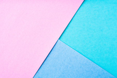 Design concept - blue and pink paper background for mockupの写真素材