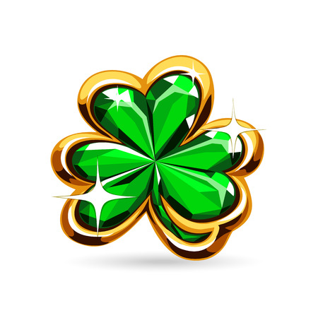 st Patrick s Day s symbol cloverのイラスト素材