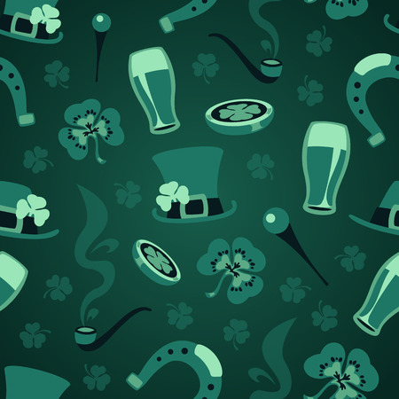St  Patricks Day Seamless Textureのイラスト素材