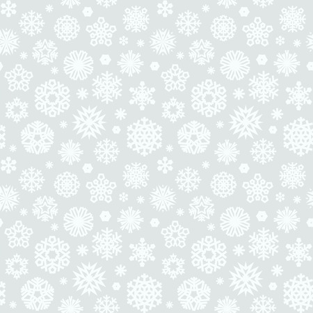Christmas Seamless Pattern with a Snowflakes Light. Editable pattern in swatches. Clipping paths included in additional jpg format.のイラスト素材