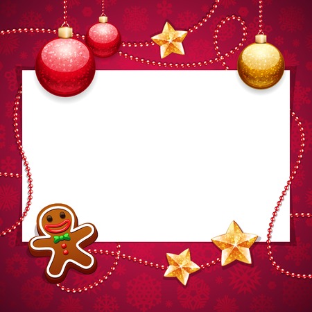 Red Christmas Background with Copy Spaceのイラスト素材