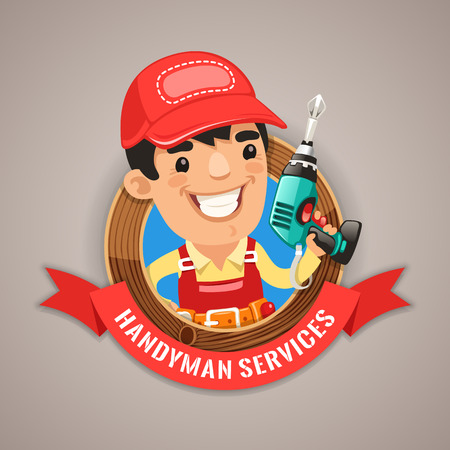Handyman Services Emblemのイラスト素材