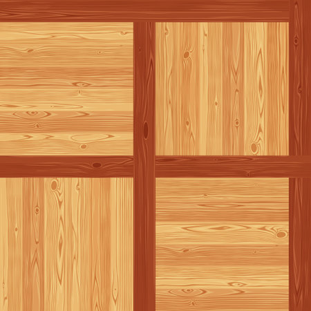 Versailles parquet seamless floor texture. Editable pattern in swatches.のイラスト素材