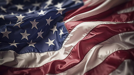 Realistic USA Flag Backgroundの素材