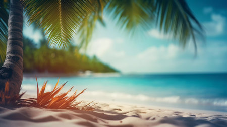 Tropical Summer Sea Beach Landscapeの素材