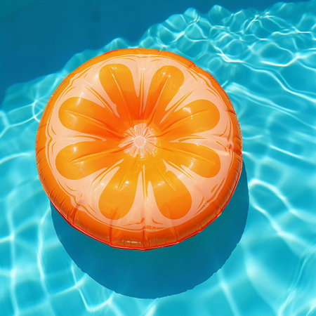 Round Orange Fruit Air Mattressの素材