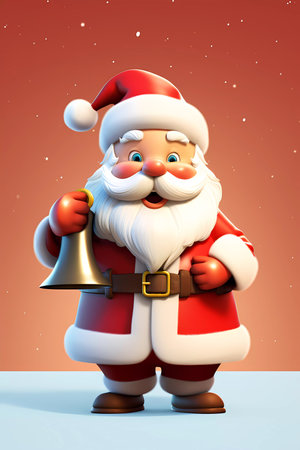 Cute Christmas Santa Claus Characterの素材