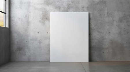 Big Poster on a Concrete Wall Mockupの素材