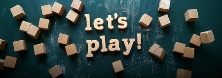Lets Play Colorful Wooden Letteringの素材