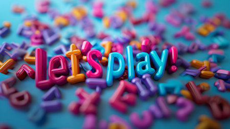 Lets Play Colorful Letteringの素材