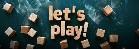 Lets Play Colorful Wooden Letteringの素材