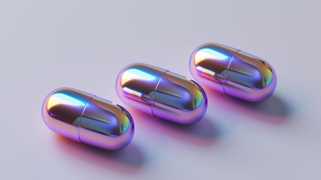Medical Capsules Made of Iridescent Materialの素材