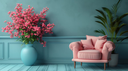 Vibrant Modern Elegance Colorful Building Interiorの素材