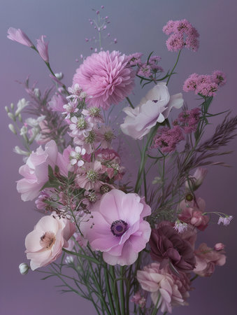 Spring Flowers Pastel Colors Abstract Backgroundの素材