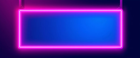 Led Light Background Stage Glowing Neon Frameの素材