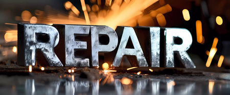 Metallic Inscription Repair Letteringの素材