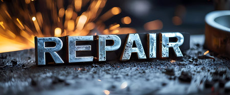 Metallic Inscription Repair Letteringの素材