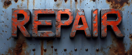 Metallic Inscription Repair Letteringの素材