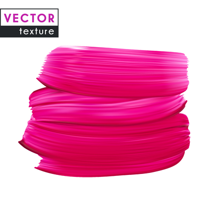 Pink vector smear on white background. Template makeup logo designのイラスト素材