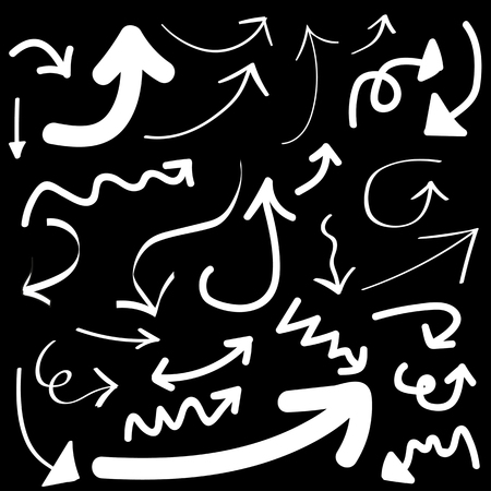 Hand Drawn Arrow Set - Vector Illustratorのイラスト素材