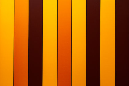 Close up of multicolored wall with clock. Generative AI.の素材