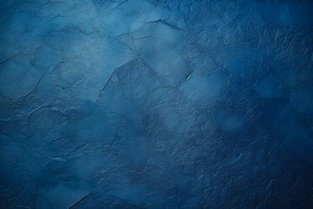 Blue background with rough surface with some cracks in it. Generative AI.の素材
