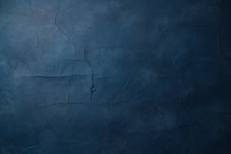 Blue wall with yellow object on it's side. Generative AI.の素材