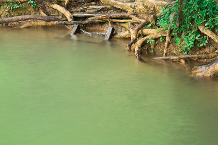 Blue lagoon pond of Vang vieng laos PDRの写真素材