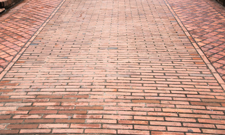 brick walkwayの写真素材