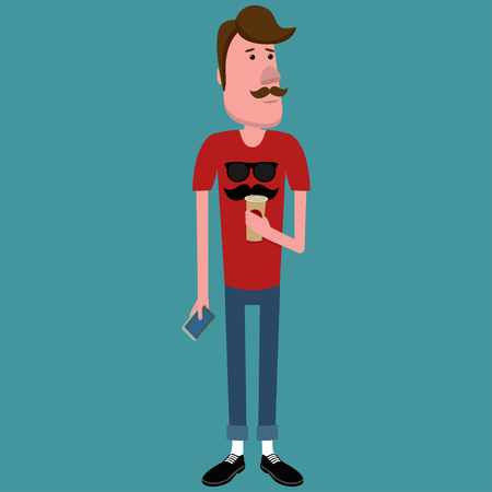 Hipsterのイラスト素材