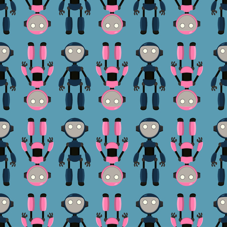 Robot patternのイラスト素材