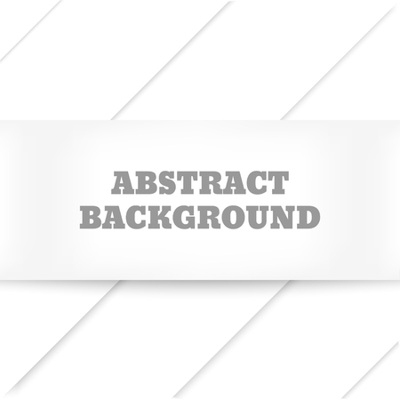 White abstract background. Paper strips. Vector illustrationのイラスト素材